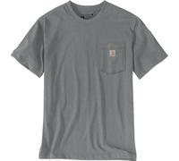 Carhartt Irvine Relaxed Fit 3D Logo T-Shirt Weathered Ash Heather S