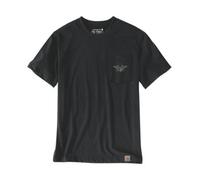 Carhartt Irvine Relaxed Fit Hardwork Eagle T-Shirt Black S