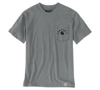 Carhartt Irvine Relaxed Fit Work T-Shirt Size XL Ash Gray