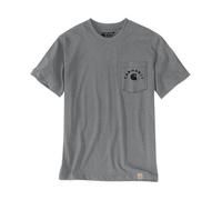Carhartt Irvine Relaxed Fit Work T-Shirt Weathered Ash Heather Xl