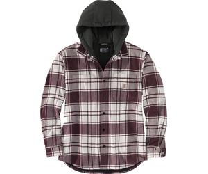 Carhartt Jacke Flannel Fleece Lined Hooded Shirt Jac Malt