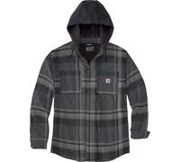 Carhartt Jacke Flannel Sherpa-Lined Shirt Jac Black
