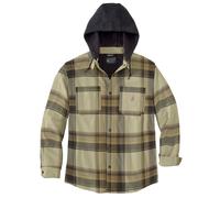 Carhartt Jacke Flannel Sherpa-Lined Shirt Jac Dark Brown