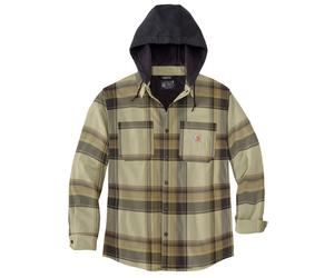 Carhartt Jacke Flannel Sherpa-Lined Shirt Jac Dark Brown