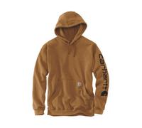 Carhartt K288 Loose Fit Midweight Logo Sleeve Graphic Hoodie Brown S