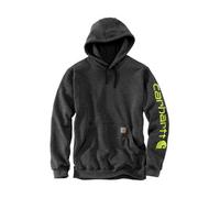 Carhartt K288 Loose Fit Midweight Logo Sleeve Graphic Hoodie Carbon Heather Xxl