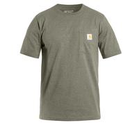 Carhartt Men's Relaxed Fit Heavyweight Short-Sleeve K87 Pocket T-Shirt, Dusty Olive, XXL