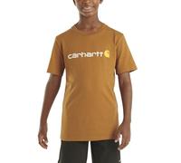 Carhartt Kid's CA6156 Short-Sleeve Logo Tee - Boys, Carhartt Brown, 10-12 Years