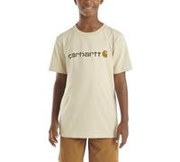 Carhartt Kid's CA6156 Short-Sleeve Logo Tee - Boys, Sand, 14-16 Years