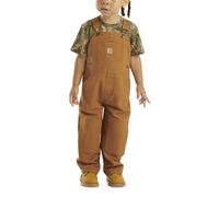 Carhartt Kid's CM8609 Washed Duck Bib Overall - Boys - 12 Months - Carhartt Brown