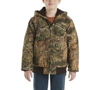 Carhartt Kid's CP8580 Canvas Insulated Hooded Camo Active Jac - Boys - 2 Toddler - Mossy Oak® Country DNA