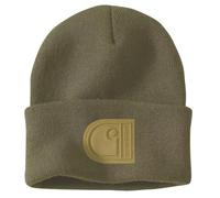 Carhartt Knit Cuffed C Patch Beanie Green