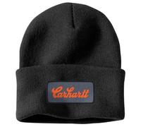 Carhartt Knit Cuffed Script Patch Beanie Black