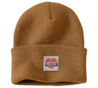 Carhartt - Women's Knit Heart Patch Beanie - Beanie size One Size, brown