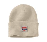 Carhartt Knit Heart Patch Beanie Oat Milk