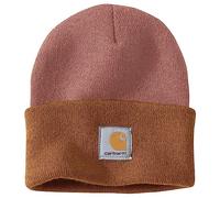 Carhartt knitted hat with cuffs, two-tone, men, brown, OFA