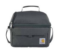 Carhartt 12 Can Two Compartment Lunch Box | Durable, Fully-Insulated Lunch Bag for Women & Men, Large Lunchbox (Gravel)