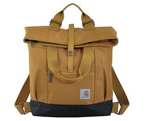 Carhartt Legacy Women's Hybrid Convertible Backpack Tote Bag, Carhartt Brown