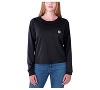 Carhartt Women's Long-Sleeved Shirt Lightweight L/S Pocket, black, Large