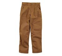 Carhartt Little Boys' Washed Dungaree Pant, Brown,4