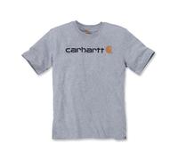 CARHARTT Logo T-Shirt. Heather Grey. Men's Size S Small. 100% AUTHENTIC: M088579