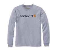 Carhartt Long Sleeve T-Shirt Core Logo Gray Melange 2XL