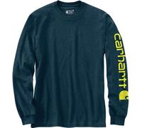 Carhartt Workwear EK231 Sleeve Logo Long Sleeve T-Shirt Night Blue Hea L