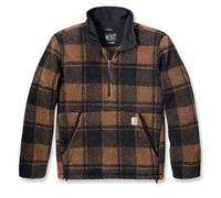 Carhartt Loose Fit Fleece Pullover Carhartt Brown/black Plaid Xxl