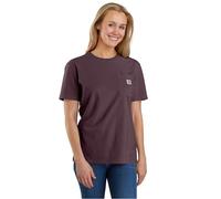 Carhartt Loose Fit Heavyweight Short Sleeve T-Shirt K87 Pocket Tops Women Purple S