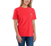 Carhartt Loose Fit Heavyweight Short Sleeve T-Shirt K87 Pocket Women Red M