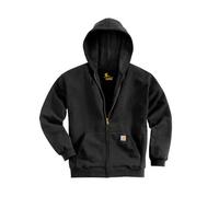 Carhartt Men's Loose Fit Midweight Full-Zip Sweatshirt, Black, L