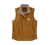 Carhartt Loose Fit Washed Duck Sherpa Lined Mock Next Vest Carhartt Brown Xl