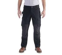 Carhartt Male Cargo pant - steel rugged flex™ relaxed fit ripstop double-front cargo work trousers - Black - W34 (L30)