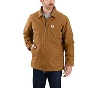 Carhartt Male Coat - washed duck ridge coat - Brown - L