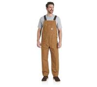 Carhartt Male Dungaree - iconic r01 duck bib dungarees - Brown - W32 (L30)