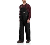 Carhartt Male Dungaree - loose fit firm duck insulated bib dungarees - Black - M