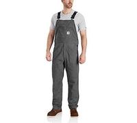 Carhartt Male Dungaree - rugged flex™ relaxed fit canvas bib dungarees - Grey - W46 (L32)
