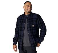 Carhartt Male Flannel shirt - relaxed fit flannel sherpa-lined shirt jac - Blue - L