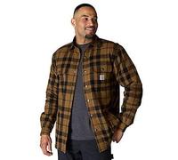 Carhartt Male Flannel shirt - relaxed fit flannel sherpa-lined shirt jac - Brown - 2XL