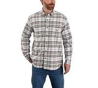 Carhartt 105432 Rugged Flex Fit Midweight Flannel Long Sleeve Plaid Shirt MALT S