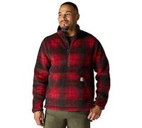 Carhartt Workwear 106443 Loose Fit Fleece Pullover Crabapple/Black Pla S