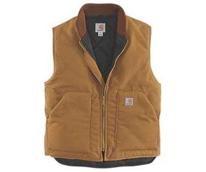 Carhartt Male - iconic v01 firm duck gilet - Brown - 3XL