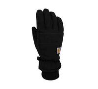 Carhartt Men's Insulated Duck/Synthetic Leather Knit Cuff Glove Cold Weather, Black, Medium