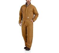 Carhartt Male Overall - loose fit washed duck insulated coverall - Brown - 4XL