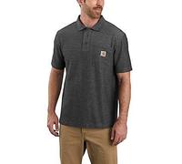 Carhartt Workwear Midweight S/S Pocket Polo - CARBON HEATHER XXL Chest XXL