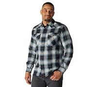 Carhartt Male Shirt - montana rugged flex™ relaxed fit lightweight long-sleeve press-stud front check shirt - Black - XL