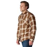 Carhartt Male Shirt - montana rugged flex™ relaxed fit lightweight long-sleeve press-stud front check shirt - Brown - M