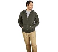 Carhartt Men's Midweight Hooded Zip-front Sweatshirt, Moss, S