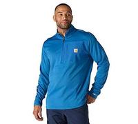 Carhartt Male T-shirt - carhartt force™ relaxed fit mock neck half-zip t-shirt - Blue - 2XL