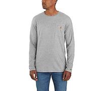 Carhartt Male T-shirt - carhartt force™ relaxed ls t-shirt - Grey - L